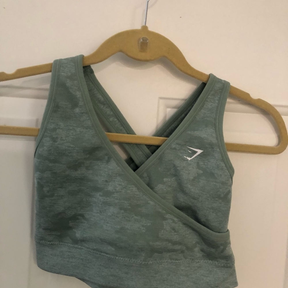 Green Gym Shark sports bra